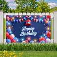 thumbnail image 6 of Colorful Theme Birthday Banner Decorative Design Party Backdrop for Kids Celebration Patriotic Event Indoor Decoration, 6 of 8