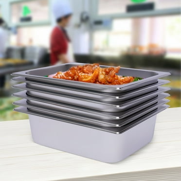 Colorfullrain 6 Pack 1/2 Size  4" Deep Stainless Steel Steam Table / Hotel Buffet Pans Durable
