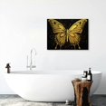 thumbnail image 6 of Fenyluxe Butterfly Gold Dots Print On Canvas Wall Art Decor - Ready To Hang Room Home Art Decor For Bedroom & Kitchen - Fashion Wall Pictures Canvas 20x16in, 6 of 6