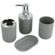 thumbnail image 4 of Jabonera, 4 piezas/juego, kit de baño, accesorio, botella de jabón líquido, botella de loción, rendimiento sólido, 4 of 12