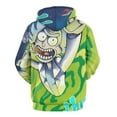 thumbnail image 3 of Rick And Morty Unisex Adult Hoodie Casual Hooded Sweatshirt Pullover Novelty 3D Printed Sweater Jacket 3XL, 3 of 8