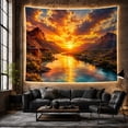 thumbnail image 6 of River Canyon During With Sunset Sunrise, Mystical Fantasy for Space Lovers, Galaxy Room Decor Room Accent, Mother's Day Gift, Tapestry Wall Hanging for Bedroom and Dorm, 6 of 7