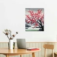 thumbnail image 2 of Nawypu Red Plum Blossom Floral Wall Art Traditional Chinese Style Picture Canvas Posters Print Modern Artwork Framed For Living Room Bathroom Bedroom Wall Painting Home Decor,, 2 of 4