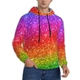 thumbnail image 2 of Sikiie Colorful Glitter Men's Hoodie, Essentials Hoodie, Sweatshirt, Pullover Hooded Sweatshirt for Men-X-Large, 2 of 7