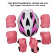 thumbnail image 3 of kurtrusly Ensemble de 7 Pcs de Protège-Patins à Roulettes Réglables pour Tout-Petits Coudières Protège-Poignets Absorption des Chocs Équitation Rose Rouge Bande Noire, 3 of 6