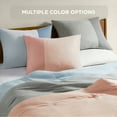 thumbnail image 3 of Regency Heights Full/Queen Soft Washed Color Block Comforter Set 3-Piece Bedding Set Pink, 3 of 8