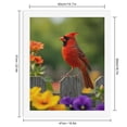 thumbnail image 2 of Paint by Numbers Kit for Adults, Red Bird Fence Flowers Garden Paint by Numbers, Easy Paint by Numbers Kit for Adults Beginner, DIY Adult Paint by Number Kits on Canvas, Home Decor, 2 of 7