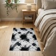 thumbnail image 3 of ODIKA 2'x3' Washable Throw Rug Non-Slip, Low Profile, Flatwoven, Easy Care Contemporary Splash Bold Linework Brushstroke Marbled Grey Abstract Refined for Hallway, Study Room, 3 of 7