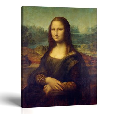 Texas Rustic Ranch Houses Mona Lisa Canvas Print, Leonardo da Vinci Wall Art - Walmart Business ...