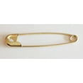 thumbnail image 3 of Safety Pins Size 2 (1 1/2") Gold Tone Bulk PK/100 Made in USA, 3 of 5