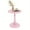 pink, variant on Round Metal Side Table - 3.2 Cu Ft Storage & Waterproof | Lightweight for Living Room, Bedroom & Balcony | No Assembly