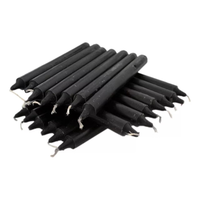 Velas de apagon o lapiz en color negro 20 piezas
