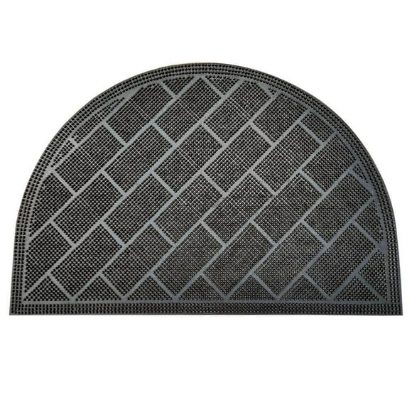Tapete de Entrada Homecreations Media Luna Rubber 40x60 cm