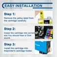 thumbnail image 6 of T127 127 Ink Cartridge Compatible for Epson 127 Ink Cartridges for Epson NX-530 625,WF-3520 3530 545 60 630 645 7010 7510 840 845 (1BK/1C/1M/1Y, 4-Pack), 6 of 8