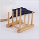 thumbnail image 3 of Estante para platos de madera de bambú, escurridor de platos, escurridor de secado, soporte de almacenamiento, organizador de gabinete de cocina para plato/plato/tazón/taza/tapa de olla/libro BANYUO Hogar, 3 of 6