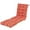 Red+orange, variant on Chair, 72” x 22” x 4” Patio Chaise Lounge w/4 String Ties, Thickened Recliner Cushions, 1 Count (Pack of 1), Orange