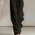 thumbnail image 7 of QQZ Wide Leg Hooded Jumpsuit For Women, Zip Front Elastic Waist Corduroy Casual Jumpsuit For Loungewear Vacation Daily Wear, 7 of 7