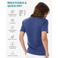 thumbnail image 3 of Merino.tech Women's Short Sleeve T-Shirt - 𝗕𝗿𝗲𝗮𝘁𝗵𝗮𝗯𝗹𝗲 Merino Wool Tee, S - Chicago Blues, 3 of 10