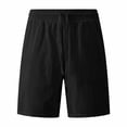 thumbnail image 5 of Miluxas Men's Sleeveless Workout Hoodie and Shorts Set 2 Piece Outfits Hooded Tank Tops Gym Tracksuit Sweatsuits Black L(L), 5 of 7