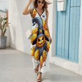 thumbnail image 6 of Halloween Ghosts Horror Pumpkin Pattern Design Sleeveless Dress Summer Clothes for Women Women's Clothing 2025, 6 of 7
