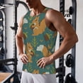 thumbnail image 5 of Yiaed Knitted Woodland Squirrel Print Mens Compression Shirt Slimming Body Shaper Vest Workout Tank Tops Abs Abdomen Undershirts-X-Large, 5 of 7