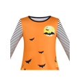 thumbnail image 4 of Robe Fille Col Rond Fantôme Orange Nuit Foncée Manches Longues Confortable 4 Ans, 4 of 6