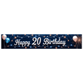 thumbnail image 2 of Pink Cherry Blossom Themed Happy 20 Birthday Banner Backdrop Background Party Decoration Supplies for Birthday Party Photography Props Celebrations, 2 of 8