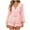 Pink, variant on Ichuanyi Summer Dresses Women Floral Printed Beach Jumpsuits Deep V-Neck Long Sleeve Bandage Knot Ruffle Hem Floral Rompers