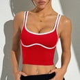 thumbnail image 2 of mgoYE Workout Tank Tops for Women , Racerback Sports Athletic Shirts Camisole Yoga Top(Red,M), 2 of 5