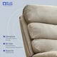 thumbnail image 5 of Sillón Reclinable De Tela Manual Moderno Mecedora Beige Liso, 5 of 6