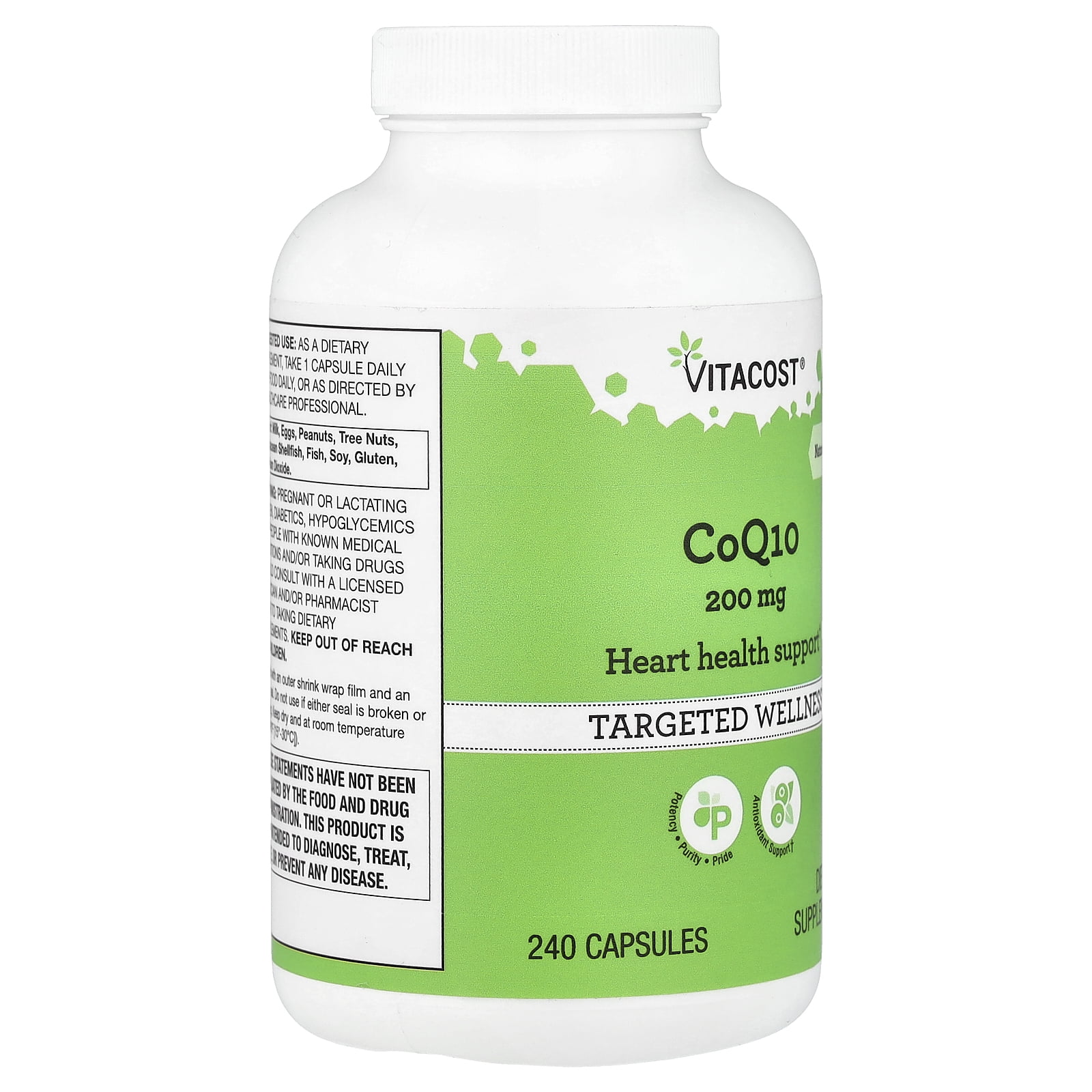 Vitacost CoQ10, 200 mg, 240 Capsules