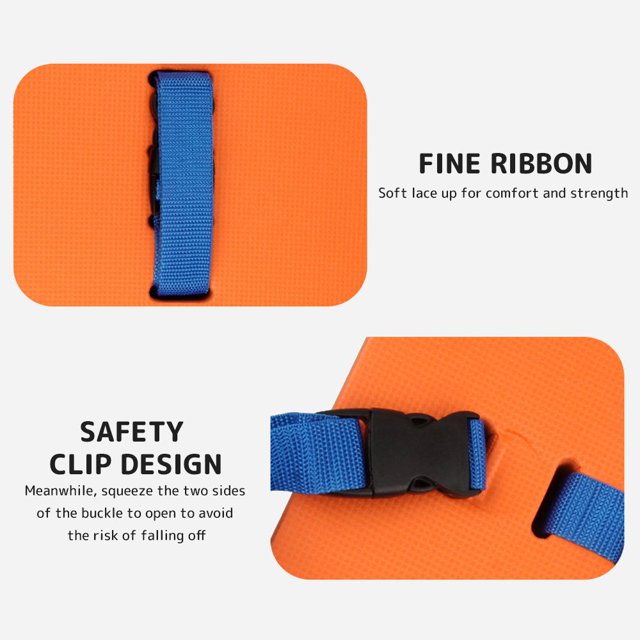 Back Float Safety Swimming Bubble Adjustable 3 Layers Swim Belts Waterproof Floaties Device For Kids Swimming Floats Secure Clip Buckle Swim Floaties For Swimming Beginners Sport Pool Le