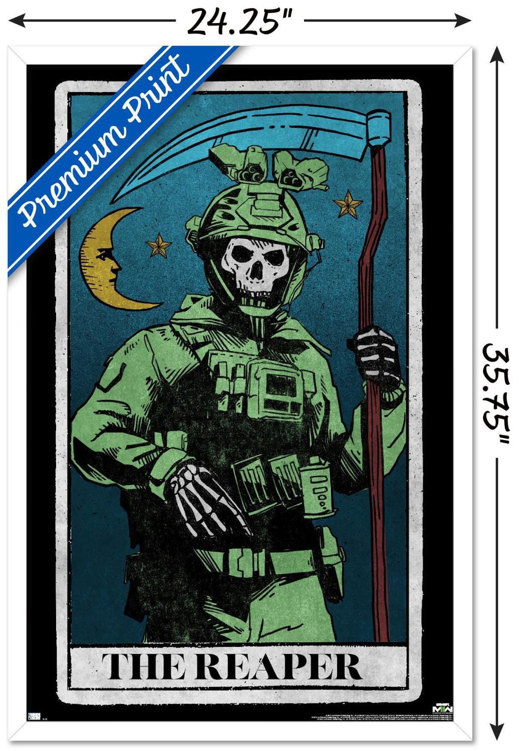 Call of Duty: Modern Warfare 2 - Ghost Tarot Card Wall Poster, 22.375" x 34"