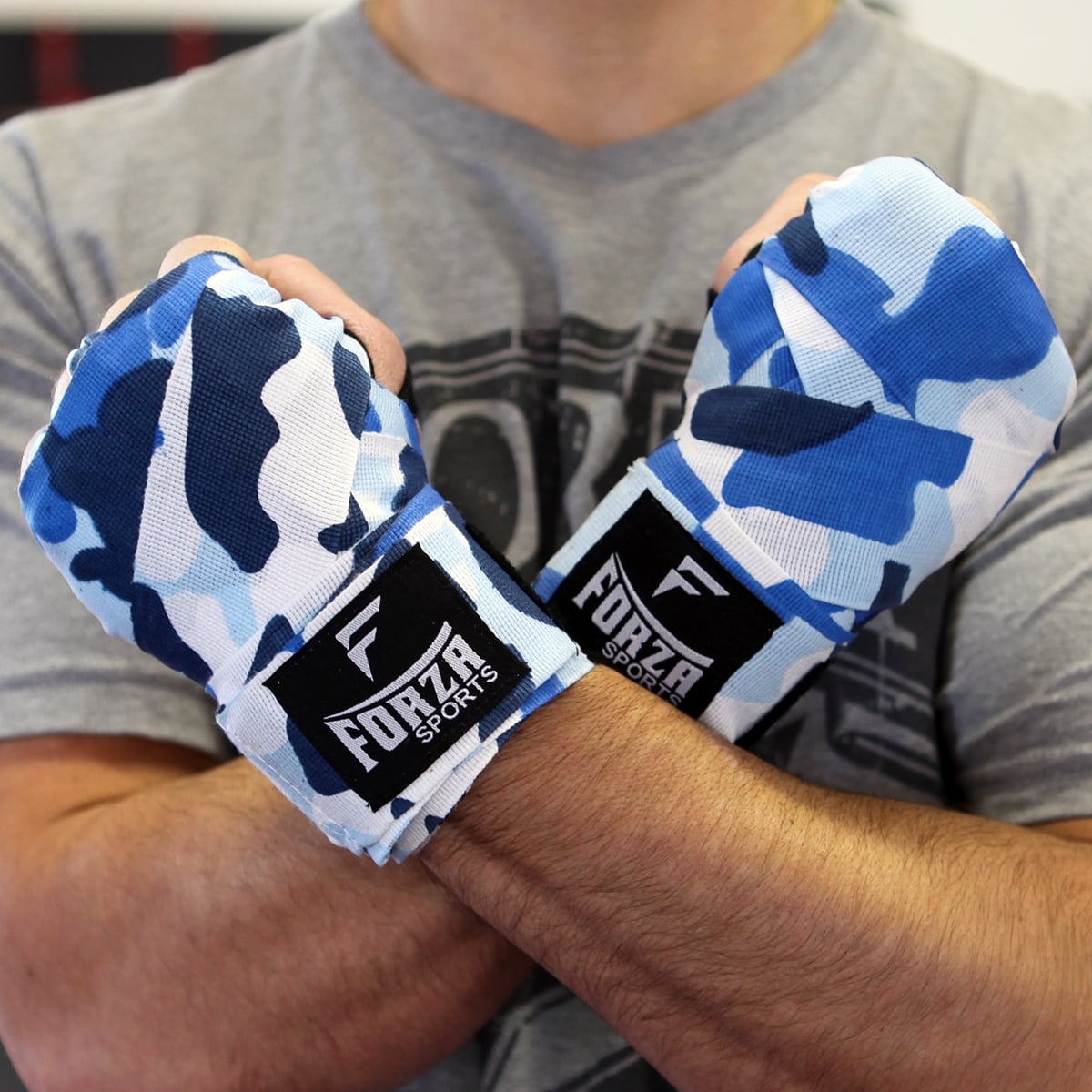 Autism Awareness Red Forza Sports 180" Mexican Style Boxing and MMA Handwraps 