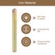 thumbnail image 4 of Eje de Manilla de Puerta, Husillo de 100 mm de Largo para Manilla de Puerta de Repuesto para Puertas de 6.5 mm/0.26", Husillo Recto de Puerta Vintage, Dorado, 4 of 6