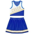 thumbnail image 2 of Alvivi Kids Girls Cheer Leader Costume Cheerleading Crop Top with Pleated Skirt Set 6-16, 2 of 7
