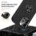 thumbnail image 4 of JTCASES for iPhone 15 Pro Case, Car Mount Bracket 2-layer Hybird Shockproof PC TPU Anti-fall Slim Fit Lightweight Magnetic Cover for iPhone 15 Pro（6.1" 2023) - Black, 4 of 7