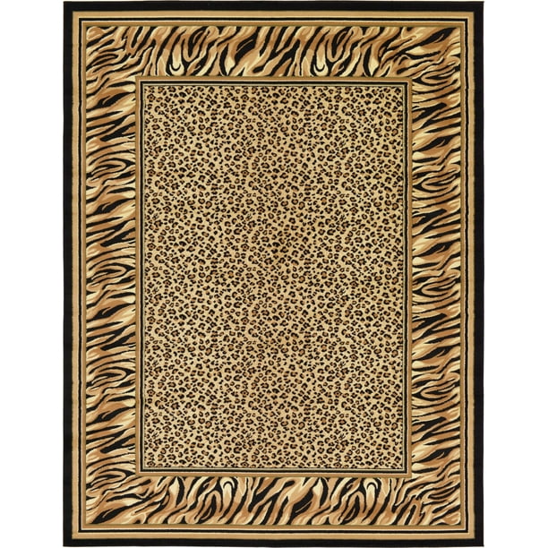 Unique Loom Cheetah Wildlife Modern Animal Print Area Rug or Runner