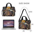 thumbnail image 3 of FORMRS 16" Laptop Bag Carrying Sleeve Case with Handle Travel Shoulder Briefcase, Colorful Skeleton Sun, 3 of 8