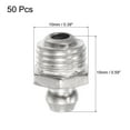 thumbnail image 2 of Unique Bargains Raccord Hydraulique Droit en Fer Nickelé Filetage M10 x 1mm Lot de 50, 2 of 5