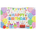 thumbnail image 3 of Colorful and Festive Happy Birthday Banner with Balloons Cakes Gifts and Stars Background Party Supplies for Birthday Party Decoration Photography Props Backdrop Decorations, 3 of 6