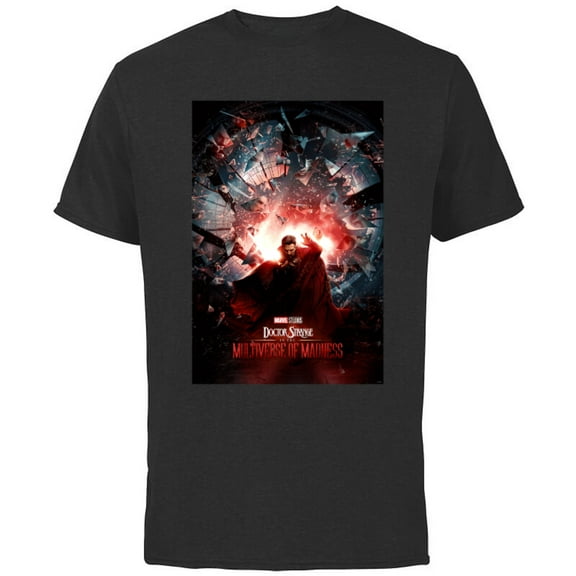 Marvel Doctor Strange in the Multiverse of Madness Poster - Short Sleeve Cotton T-Shirt for Adults - Customized-Black