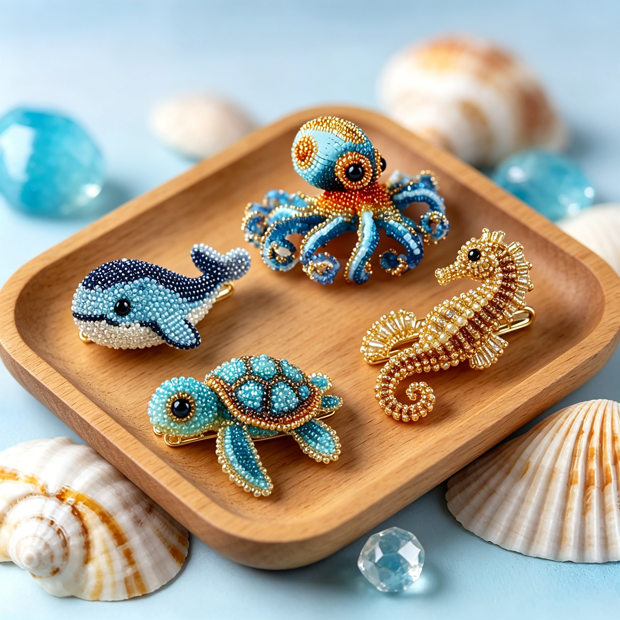 TUWAFE 2026 New Octopus Bead Embroidery Kit,3D Ocean Animals Diy Beadwork Craft Kit for Beginners Adults,Beaded Ornament Art Supplies&Gift,Handmade Gifts,Starter Embroidery for Craft Lovers(Octopus)