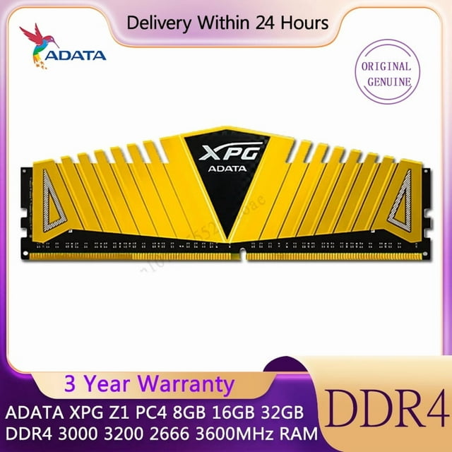 XPG Z1 PC4 8GB 16GB 32GB DDR4 3200 3600 MHz PC RAM Memory DIMM 288-pin Desktop Internal 3000MHZ 3200MHZ 2pcs 8G 3600