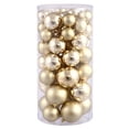 thumbnail image 2 of Vickerman 1.5"-2" Gold Shiny and Matte Finish Ball Ornament, 50 per Box, 2 of 2