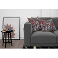 thumbnail image 3 of Ambesonne Colorful Throw Pillow Cover 2 Pack, Stained Glass Style Flower, 16", Multicolor, 3 of 7