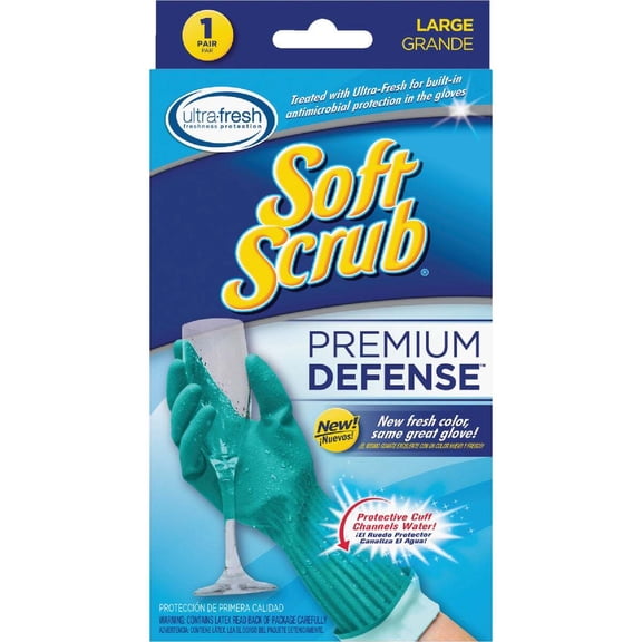 Soft Scrub Premium Defense Large Latex Rubber Glove 12813-16
