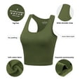 thumbnail image 6 of Porvike Crop Tops for Women Workout Tanks Racerback Cropped Yoga Shirts 3 Pack, 6 of 7