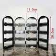 thumbnail image 7 of Earring Holder Organizer, 5 Tiers Stud Earring Organizer, 2/3/4 Doors Foldable Necklace Organizer Jewelry Holder, Earring Display Stands for Selling, 7 of 7