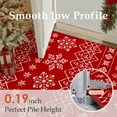 thumbnail image 2 of BERTHMEER 2'x3' Christmas Area Rugs Indoor Doormat Kitchen Bathroom Living Room Entryway Laundry Room Boho Washable Rugs Non-slip Holiday Decor Small Throw Rugs Red, 2 of 5
